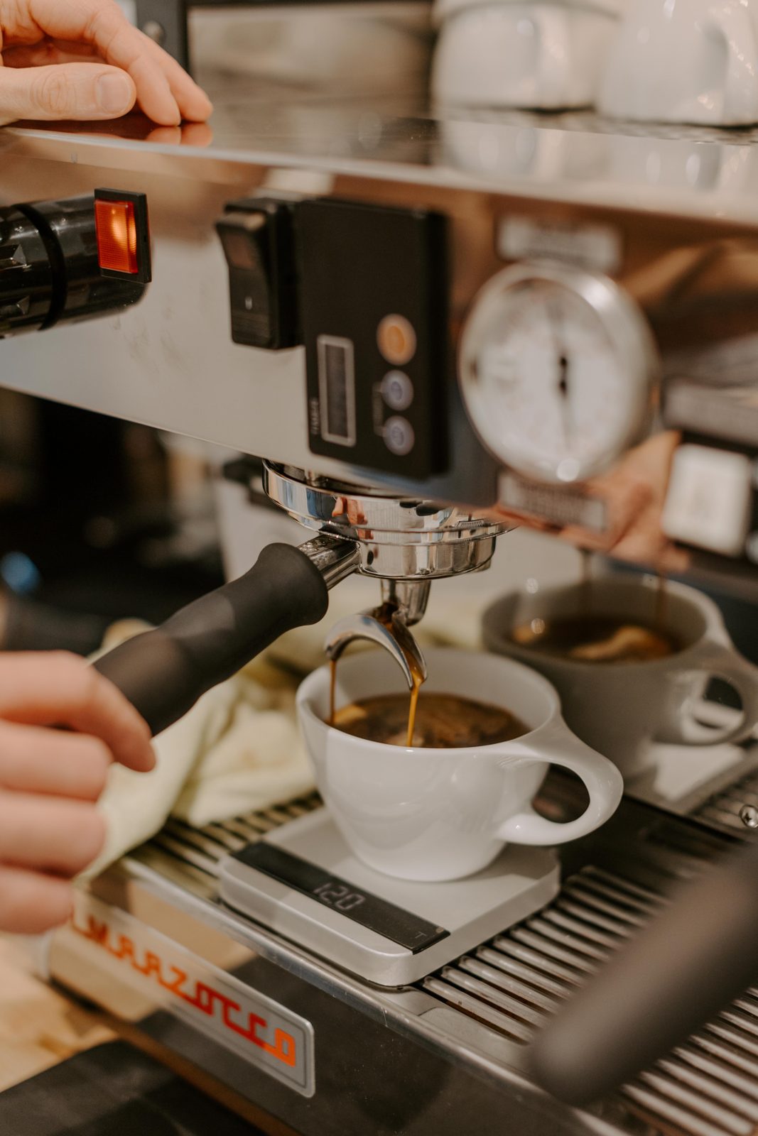 Dialing in The Cannon's roast on the espresso machine
